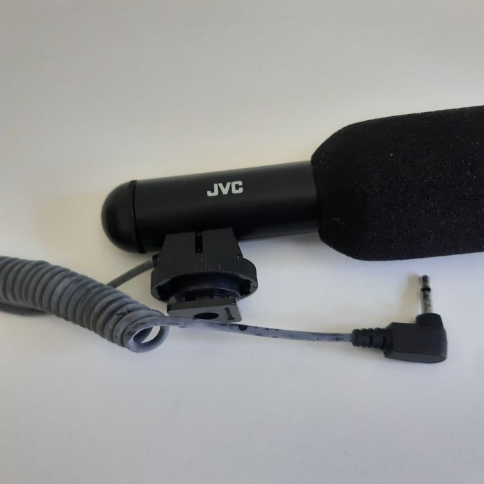 Retro Microfone Super Direccional JVC Camera Video jack 3,5mm Funciona