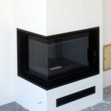 ramka czarny granit absolut black do kominka SIMPLE bs rama granitowa