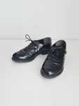Sapatos Oxford pretos com efeito envernizado (tam. 38)
