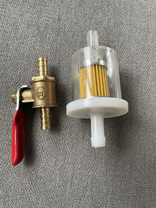 Kranik paliwa i filtr paliwa 6mm