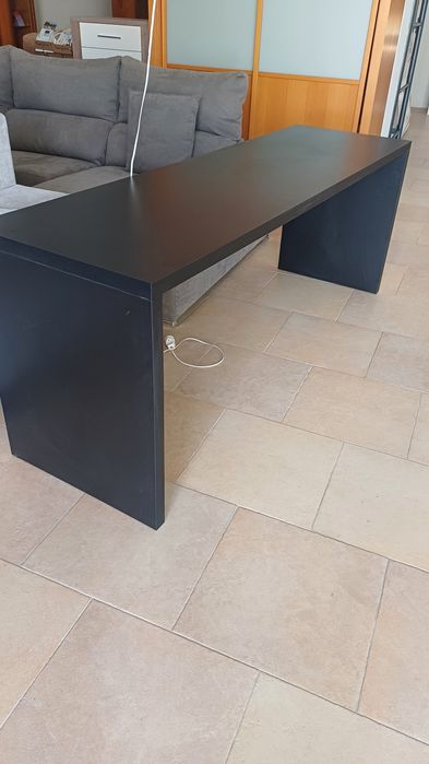 Secretaria na cor preta 200×96,5cm