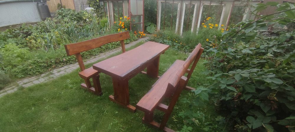 Meble ogrodowe dębowe