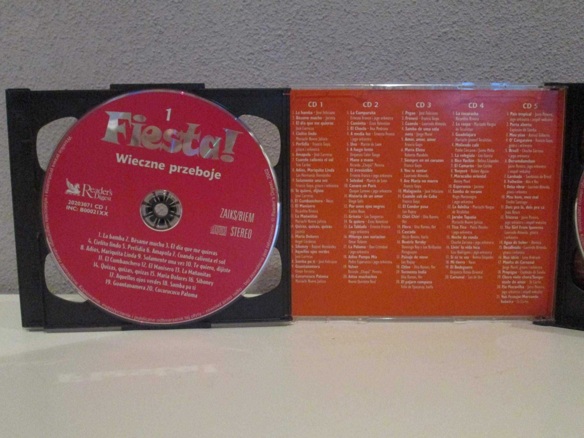 FIESTA zestaw 5 CD Karnawał - Tango, samba, latino NAJWIĘKSZE HITY
