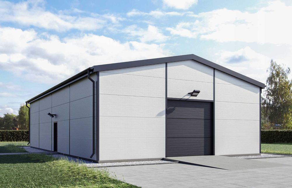Hala Ocieplana 16x25x5,5m + Biuro Magazynowa Magazyn PIR Stalowa 400m2