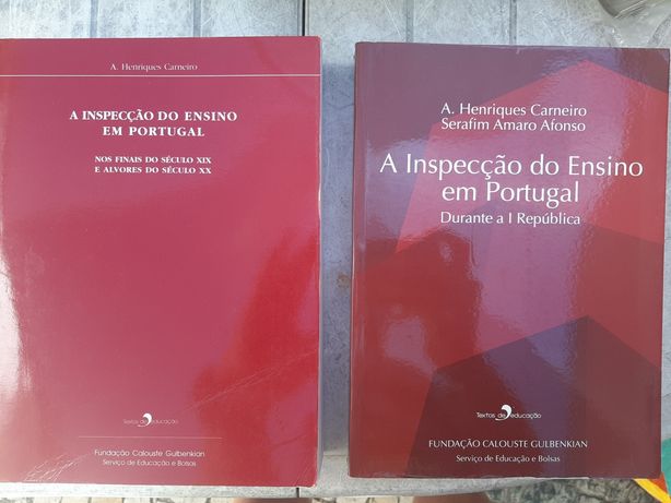 Livros "Inspeção em Portugal"- Fundação Calouste Gulbenkian