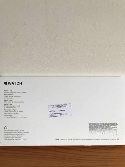 Oryginalny pasek Alpine Loop do Apple Watch Ultra/2/3 - NOWOŚĆ !!!