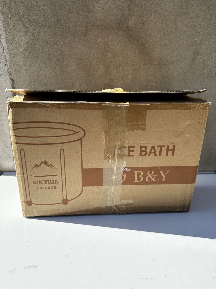 Nowa BIN YUAN balia, wanna na lód, składana, sauna, 75 cm, pokrywa!