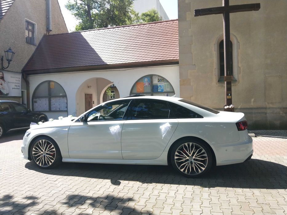 Auto Do Ślubu!!! Piękne Audi A6 Limuzyna Biała Perła!!!