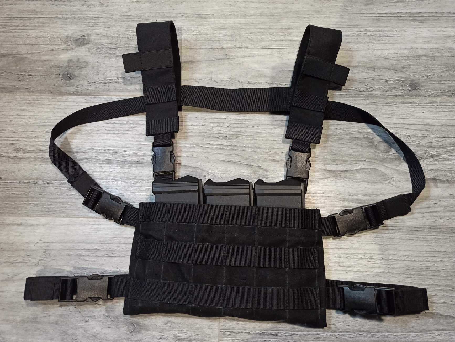 Kamizelka Taktyczna Chest rig 6x3 Czarny Szelki H