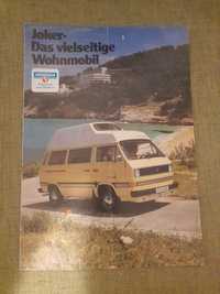 Prospekt Volkswagen transporter t2 westfalia katalog  Joker