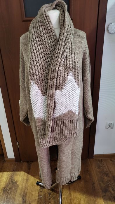 Sweter kardigan Sempre nowy szal gratis uniwersalny rozmiar