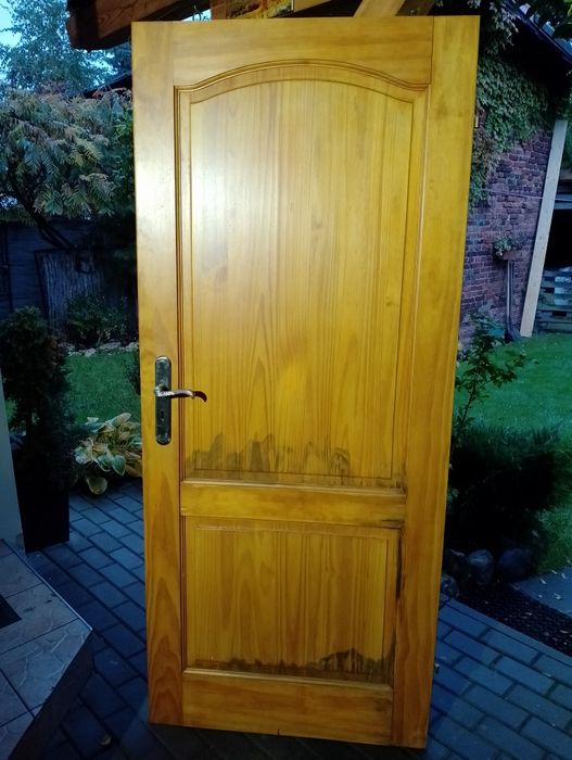 Drewniane drzwi dwie pary