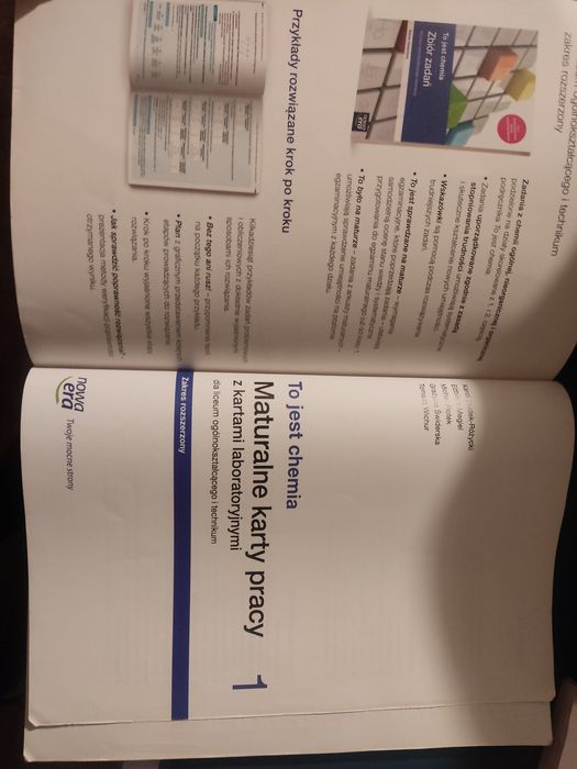 Maturalne karty pracy to jest chemia dla LO i technikum zakres rozszer