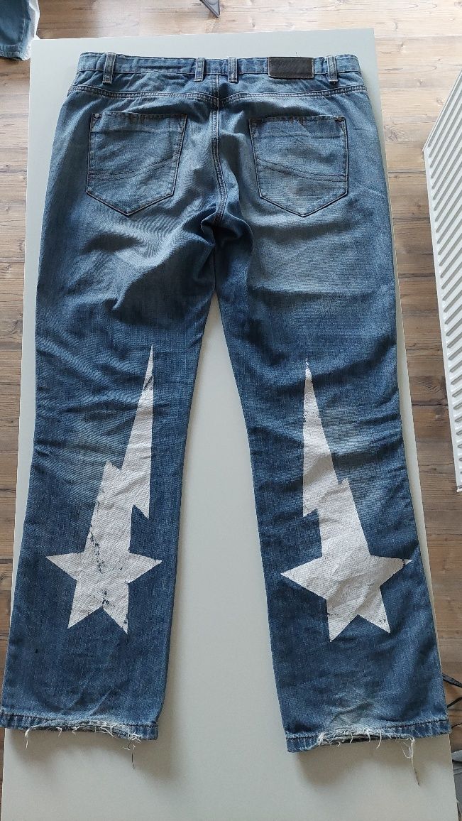 Spodnie custom gwiazdy