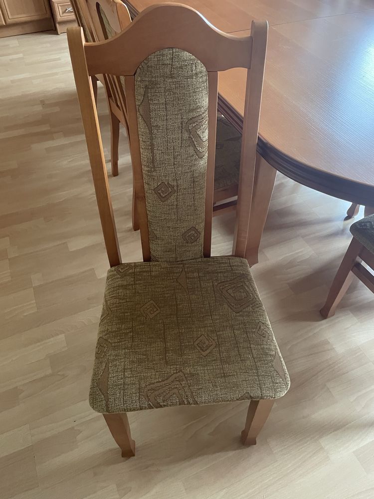 Stół 200/250/95 + 10 krzeseł