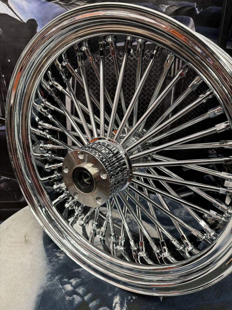 Felga tył 18"x5.5" 48 szprych King Spoke Harley chrom