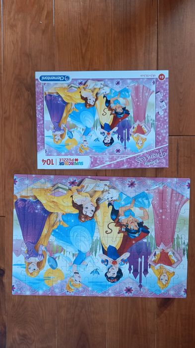 2 puzzles Princesas Disney 104 peças