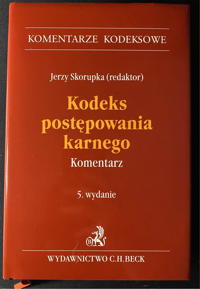 Kodeks postępowania karnego. Komentarz, J. Skorupka, C.H.Beck