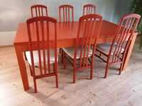 Stół z krzesłami 6 szt firma PAGED