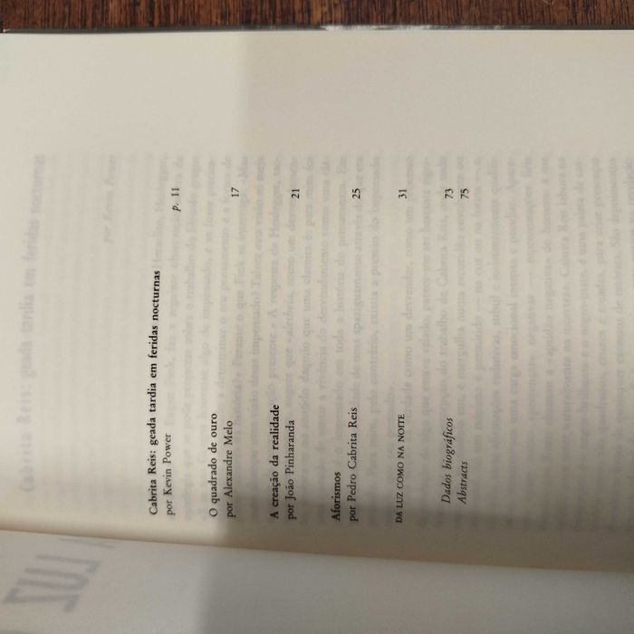 Da Luz como na Noite - Cabrita Reis