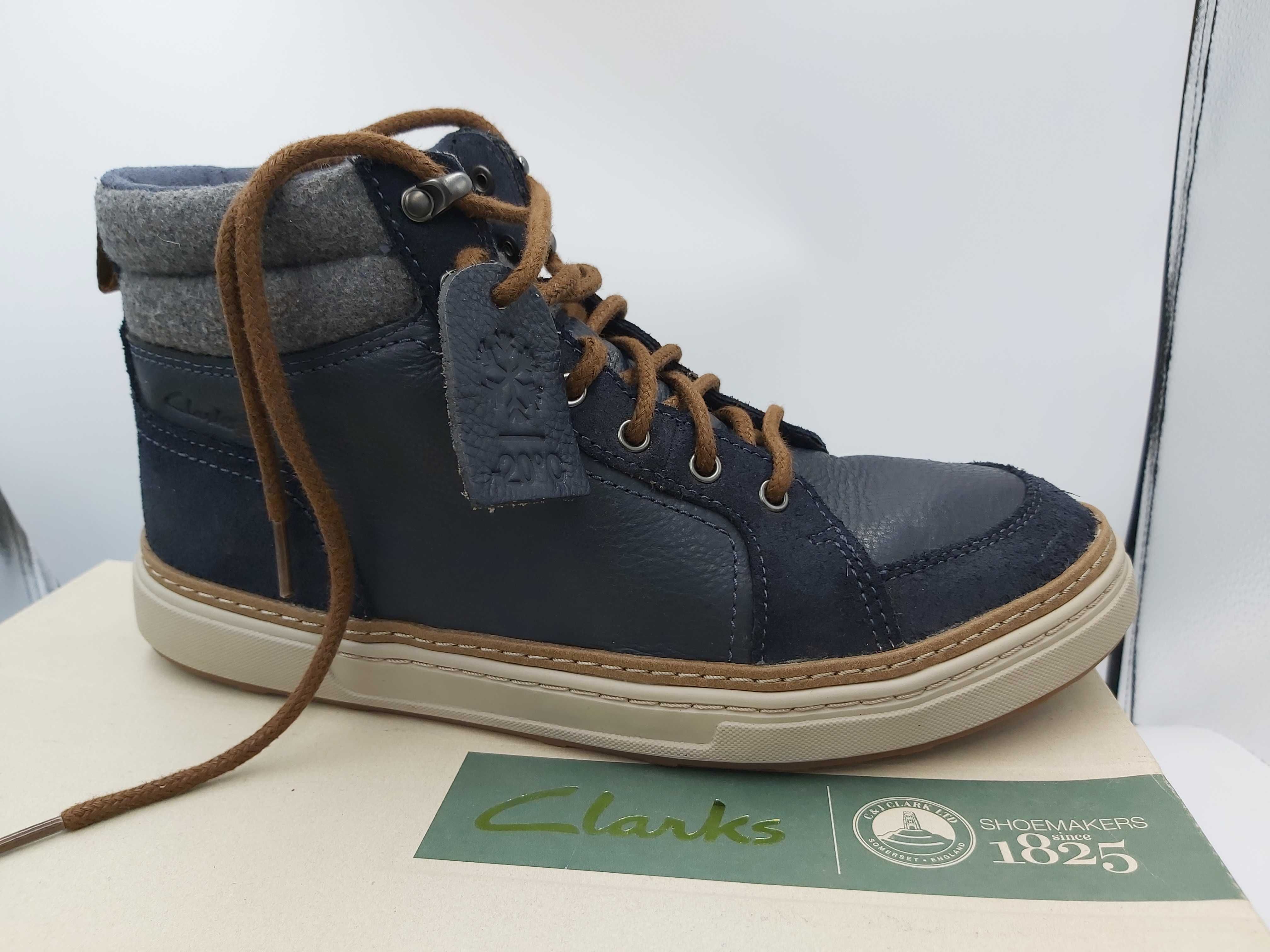 Sneakersy CLARKS lorsen botki buty rozmiar 40 hranat