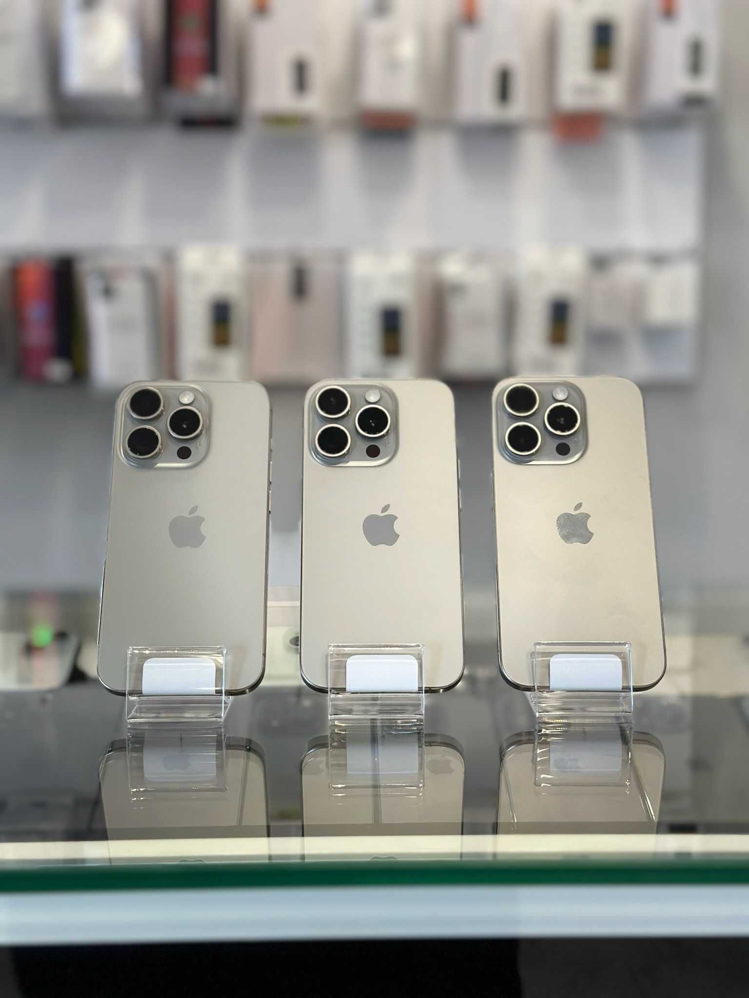 NOWY iPhone 15 PRO 128 GB Natural Titanium 100% bateria • GWARANCJA •