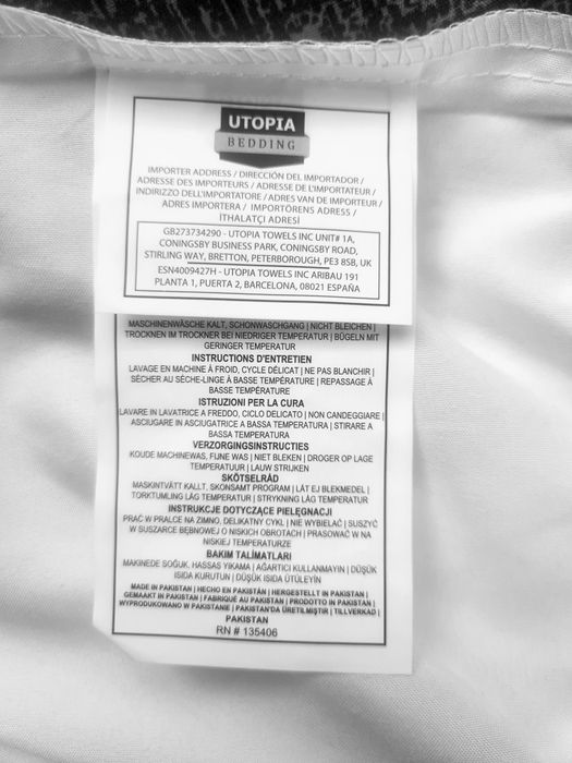 Komplet pościeli Utopia Bedding 220x240 king się hotelowa