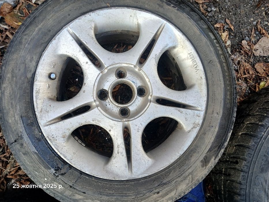Диски титанові легкосплавні на 15, 4 на 100, опель можна з резиною