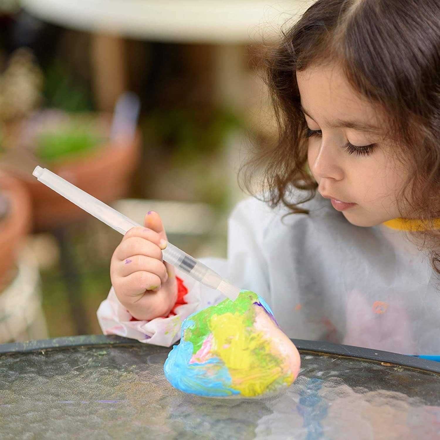 Caneta Pincel com tanque de Agua para aquarelas Escova 3 Pintura Arte