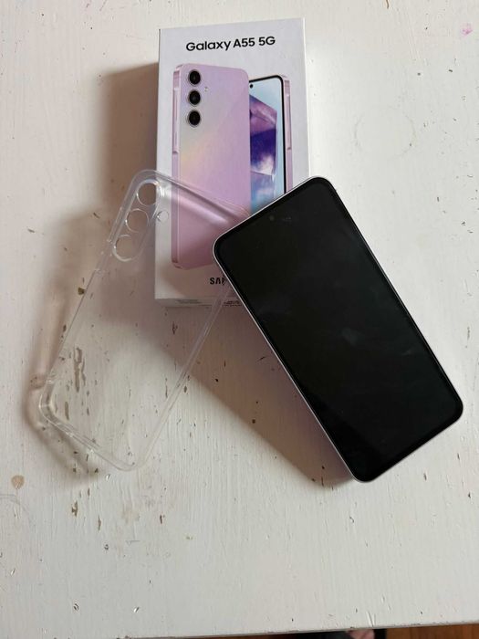 Samsung A55 5G + etui + szkoło ochronne