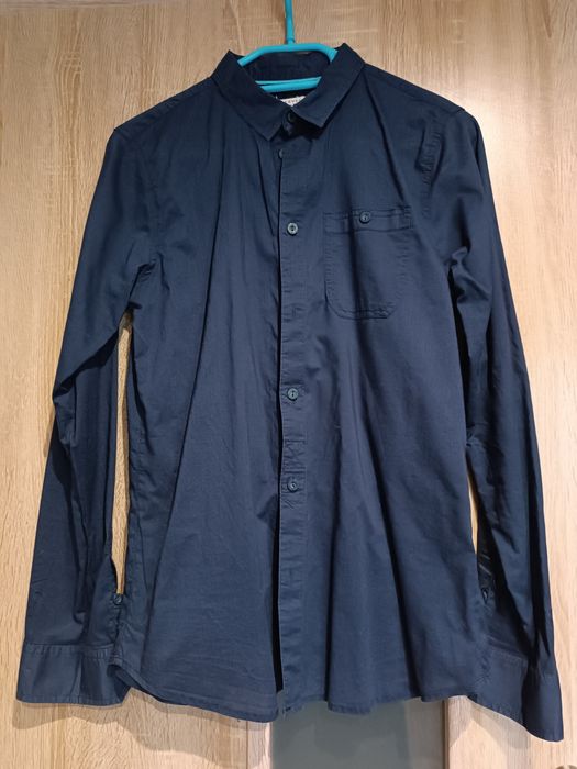 Elegancka koszula granatowa chłopięca Reserved
