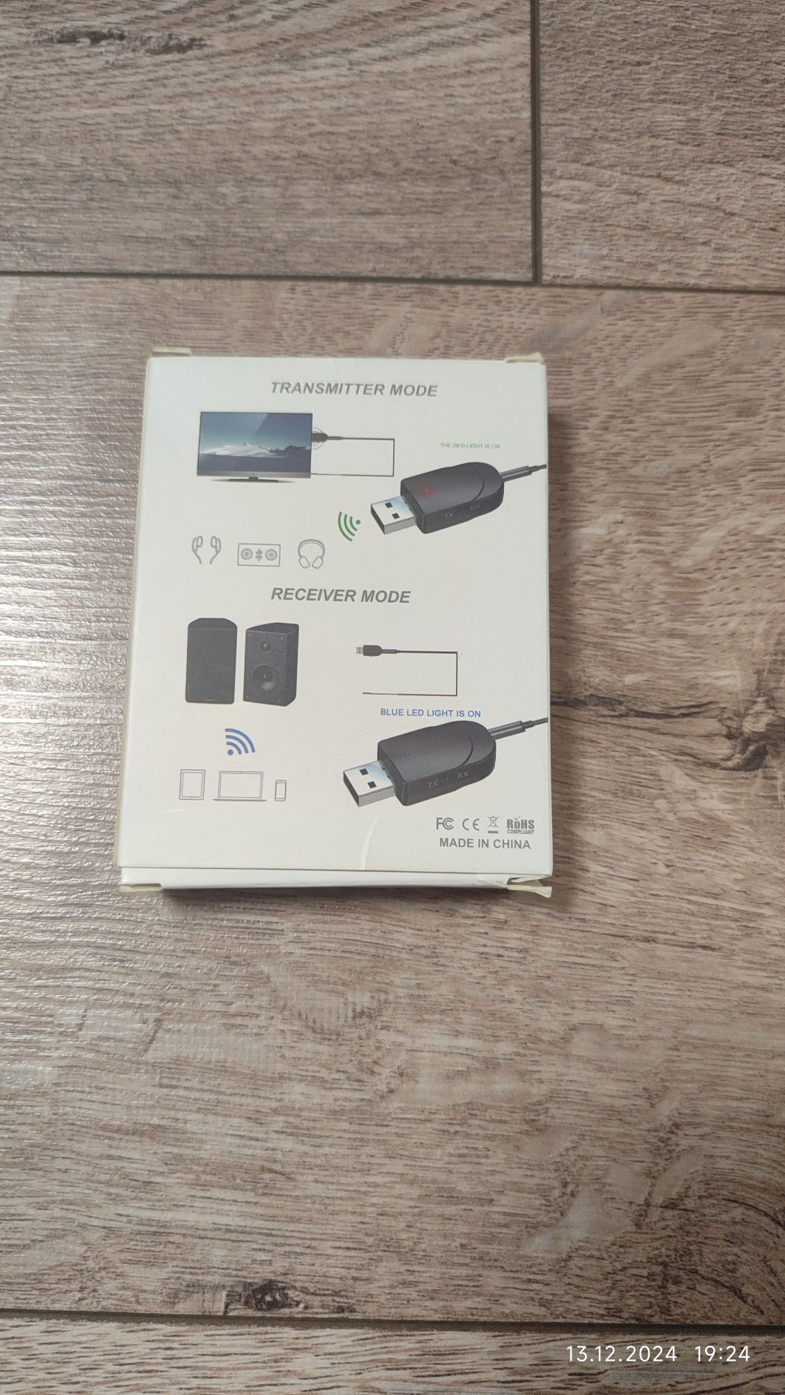 Bluetooth 5.0 aux адаптер 2in1