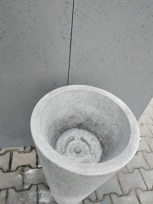 Donice Betonowe, Donice z Betonu Architektonicznego, 38x79x24 STOŻEK