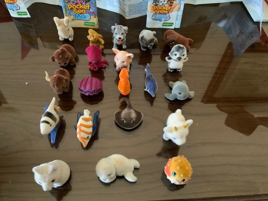 Pocket Snow e Pocket Sea - várias figuras - portes incluídos