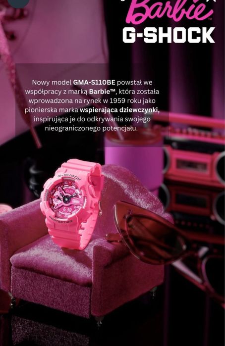 Casio G shock GMA S110BE limited edycja Nowy plus ciuchy fuksja