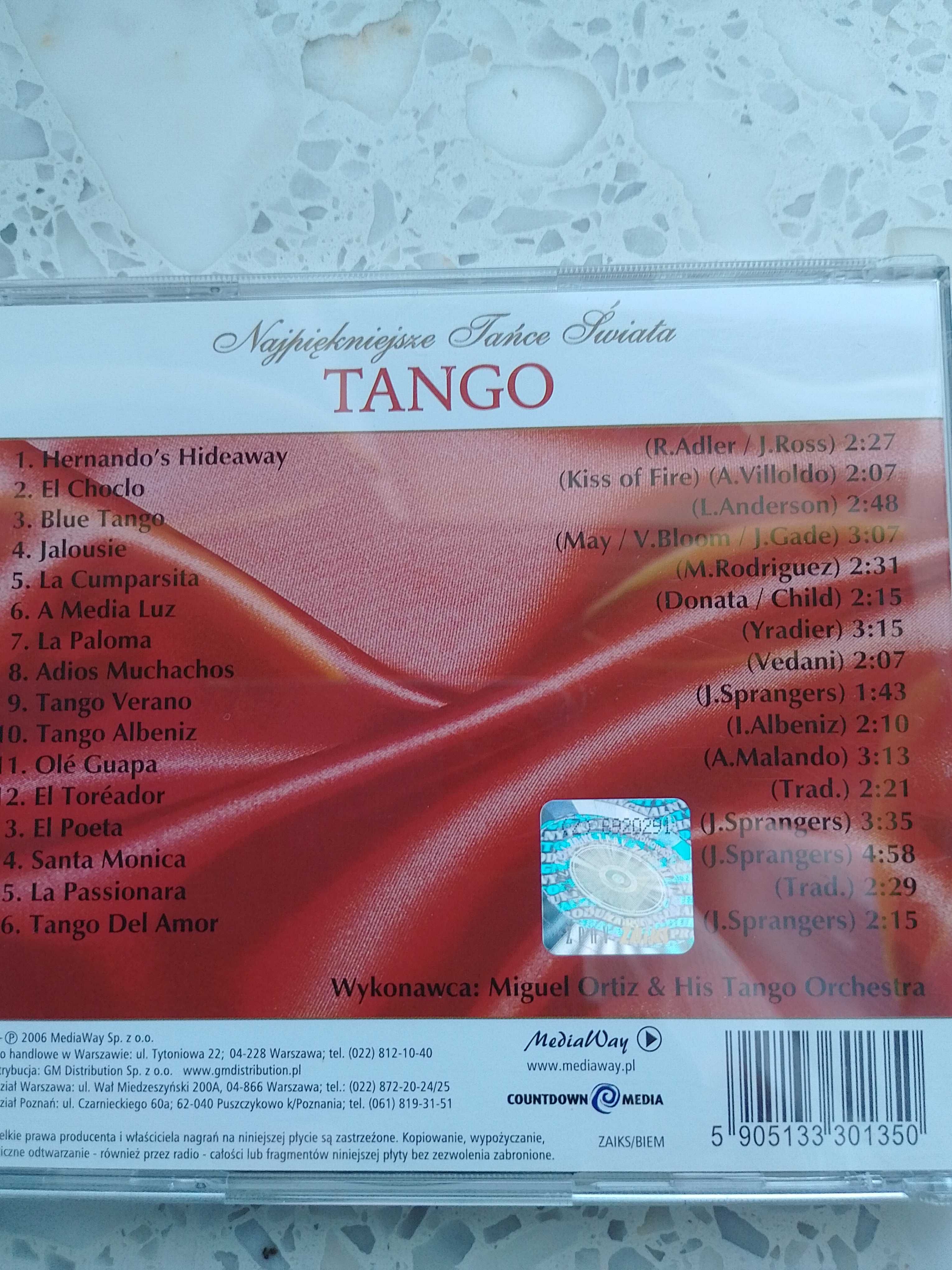 Najpiękniejsze tańce świata. Tango. Płyta CD