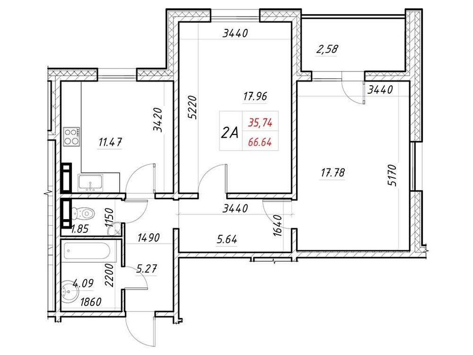 єОселя 3% та 7%! РЕМОНТ!2к-67м2 ЖК Деснянський вул. Закревського БЕЗ%