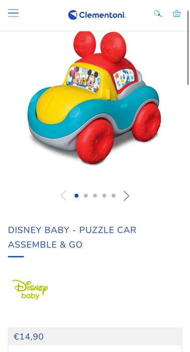 Машина трансформер 1-2 роки від 12 місяців, Disney baby, Міккі маус