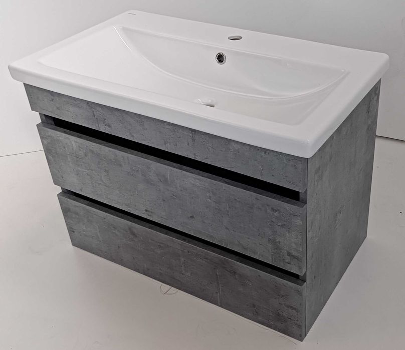 Підвісний комплект мінімал Grey 80 з умивальником Cers 80