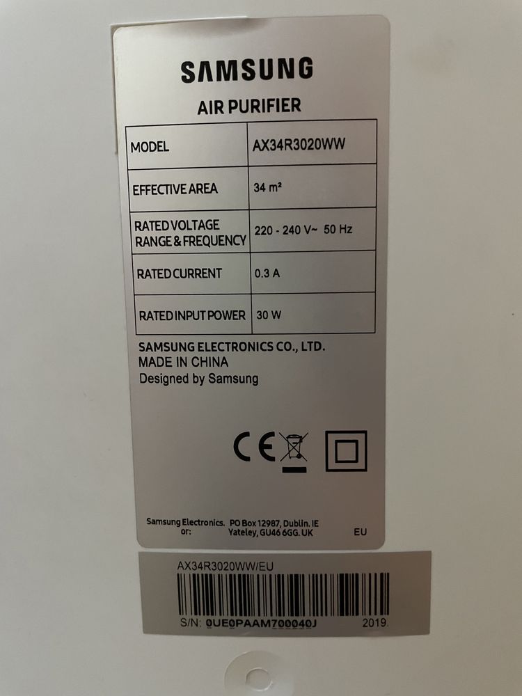 Oczyszczacz powietrza SAMSUNG AX34R3020WW/EU