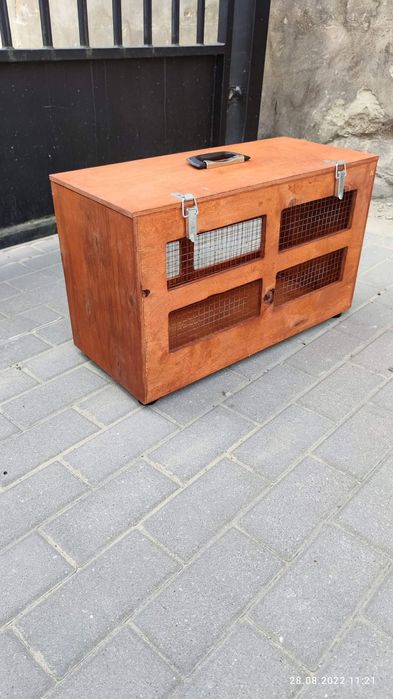 Transporter dla królików drobiu