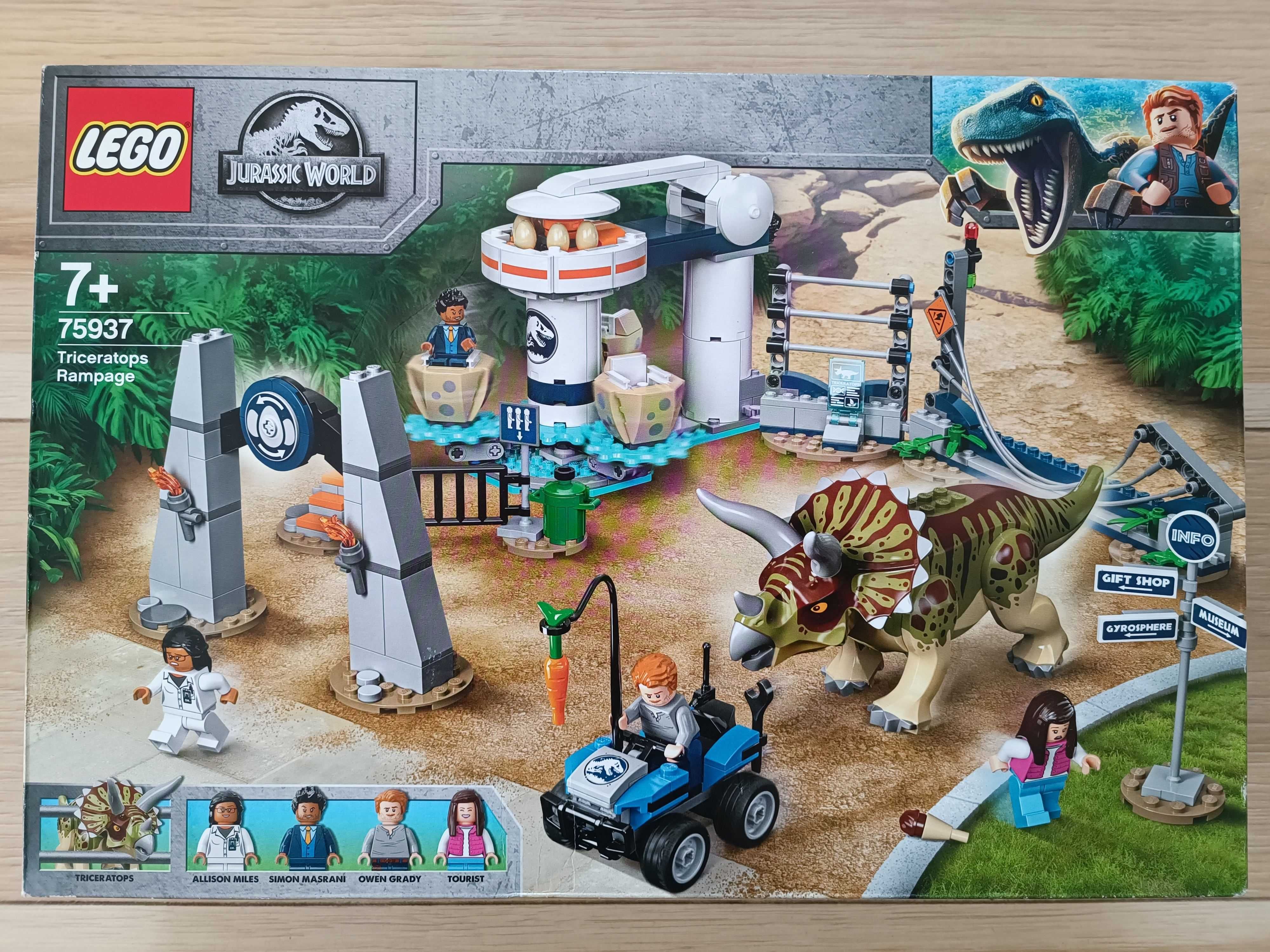 LEGO Jurassic World 75937 - Atak Triceratopsa - NOWY - Wysyłka OLX