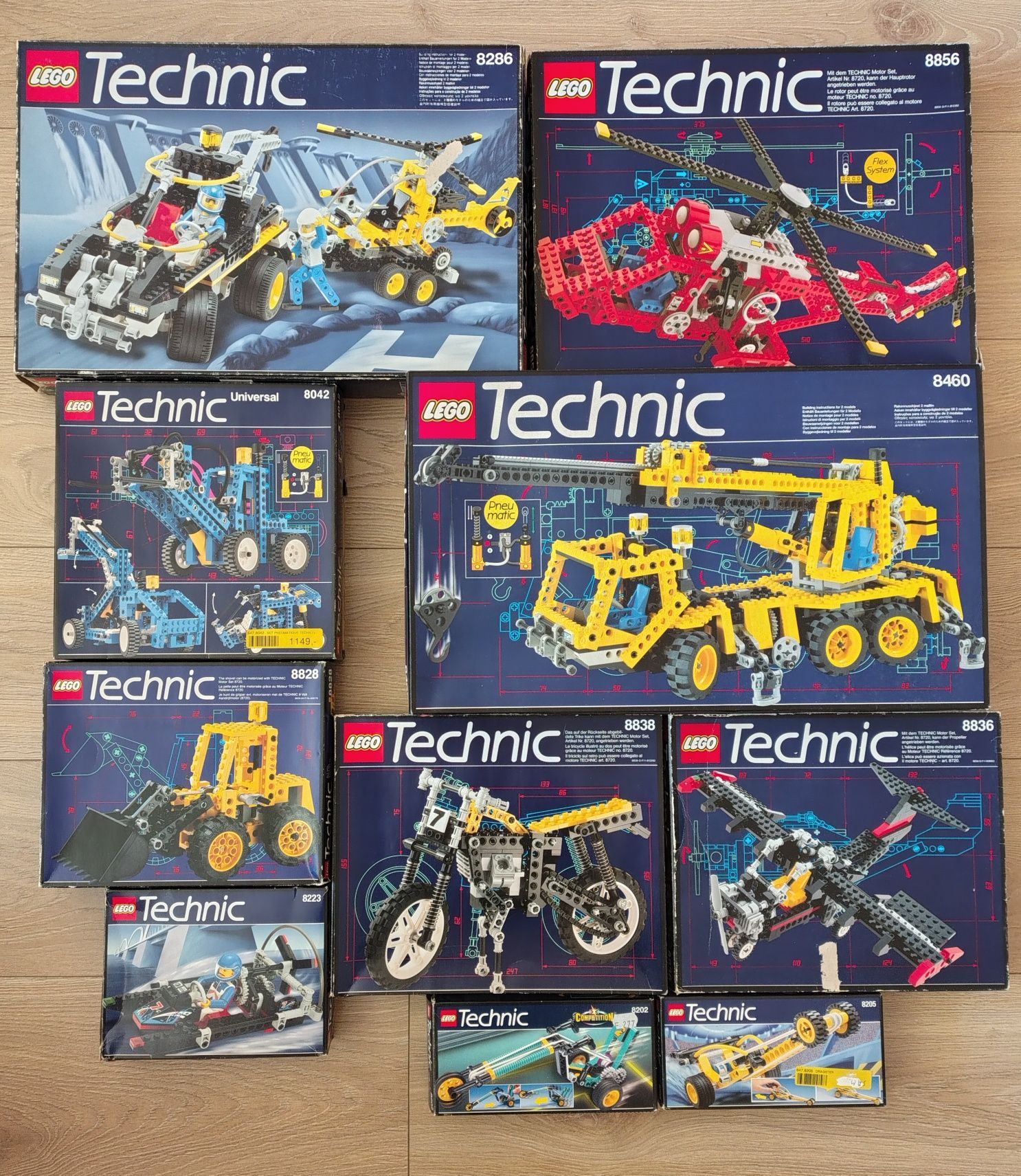 Lego Technic 10 kompletnych zestawów