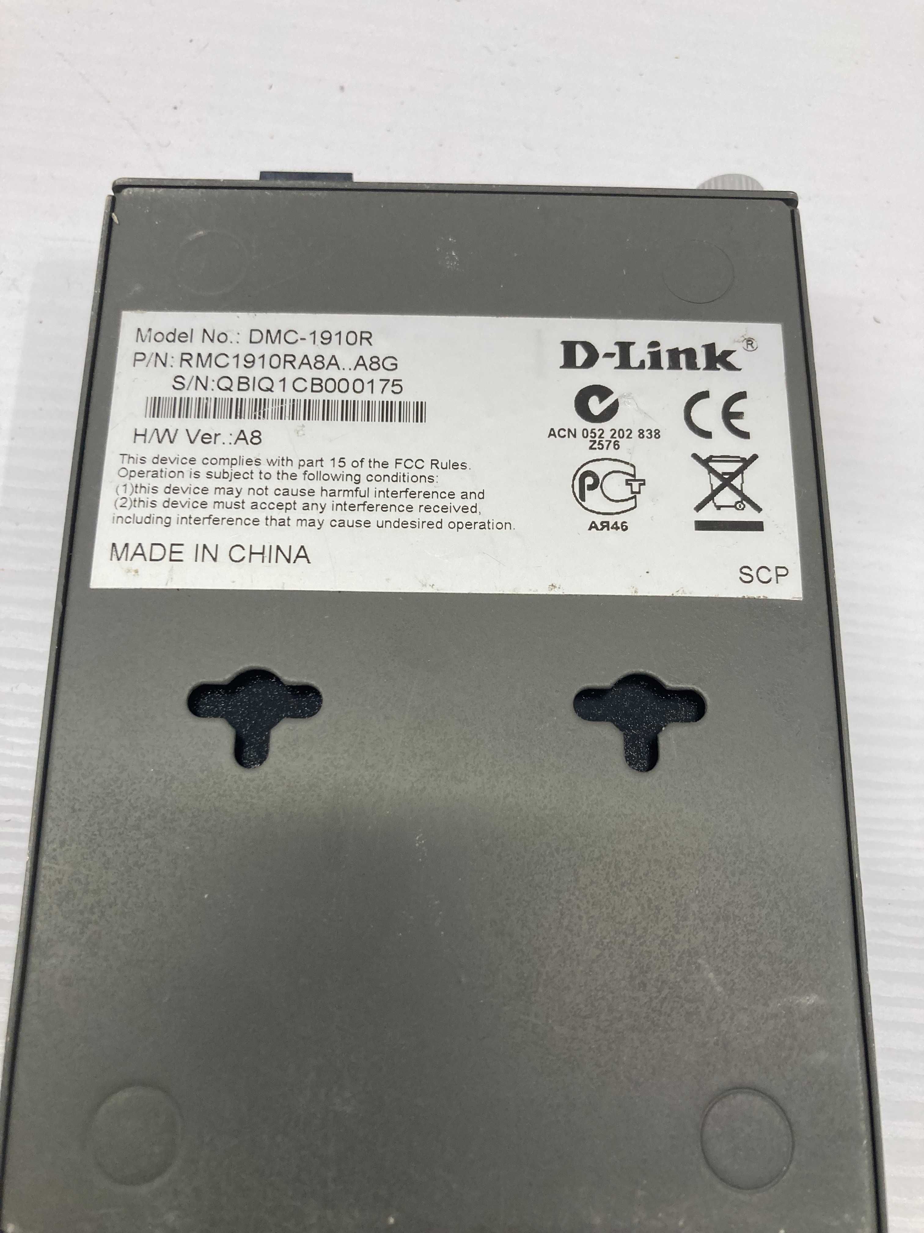 Медіаконвертер  D-Link DMC-1910R 1000 mbit