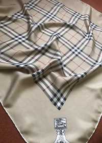 Оригінальний шовковий платок хустка Burberrys
