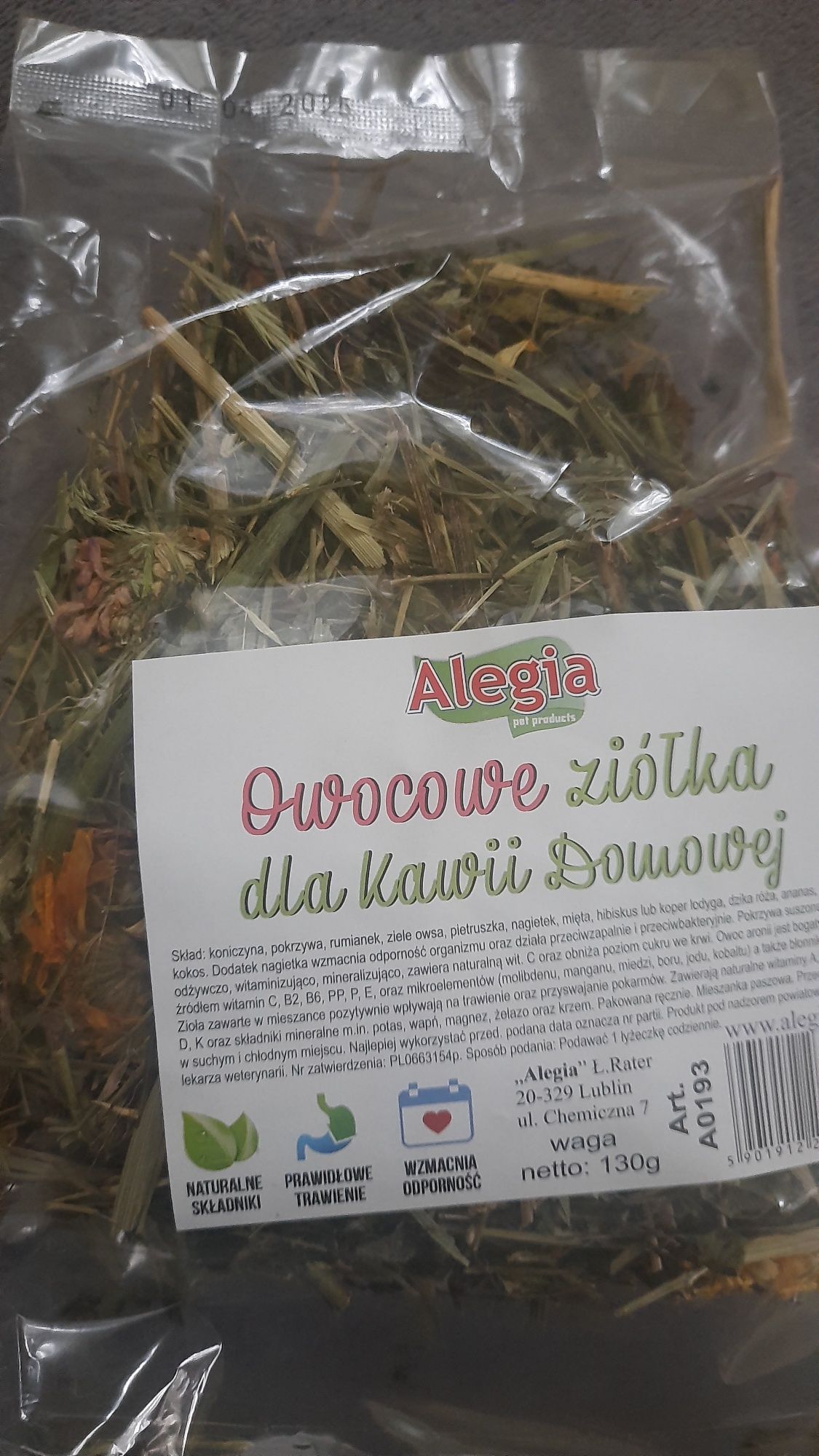 Owocowe ziółka dla kawii domowej 130 g