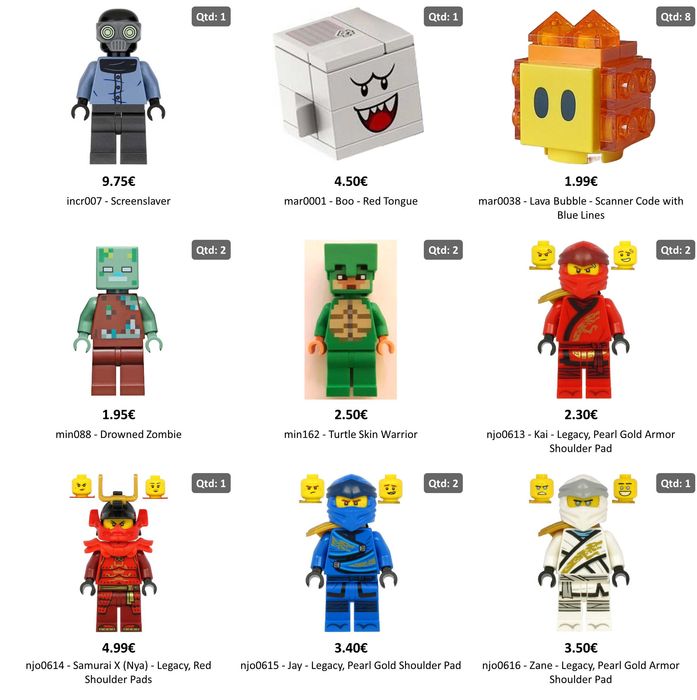 Minifiguras Lego Minecraft, Ninjago, Super Heroes, Super Mario