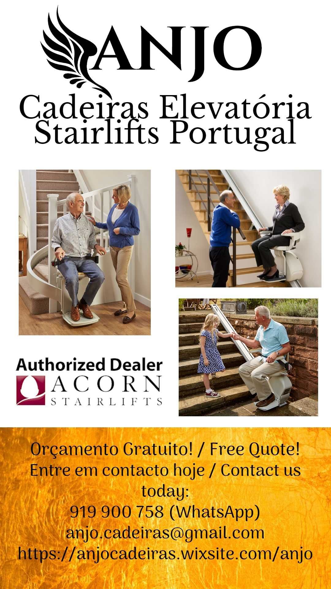 Fornecedor Cadeiras Elevador para Escadas - ANJO/ACORN PORTUGAL
