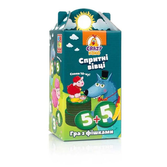 Ігри з фішками Vladi Toys Грайливі сови. Спритні вівці (Укр)