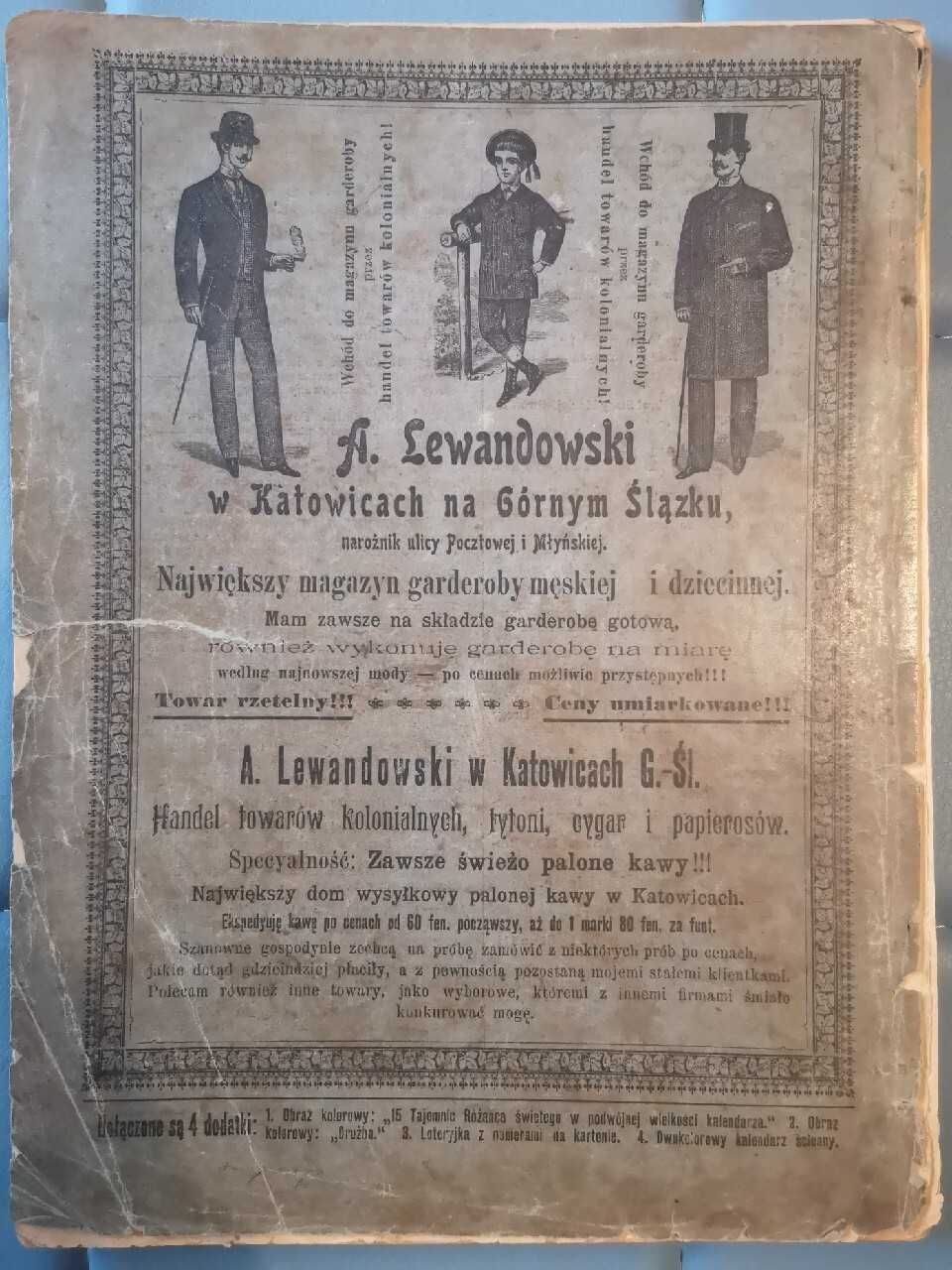 Kalendarz Maryański na rok Pański 1900.